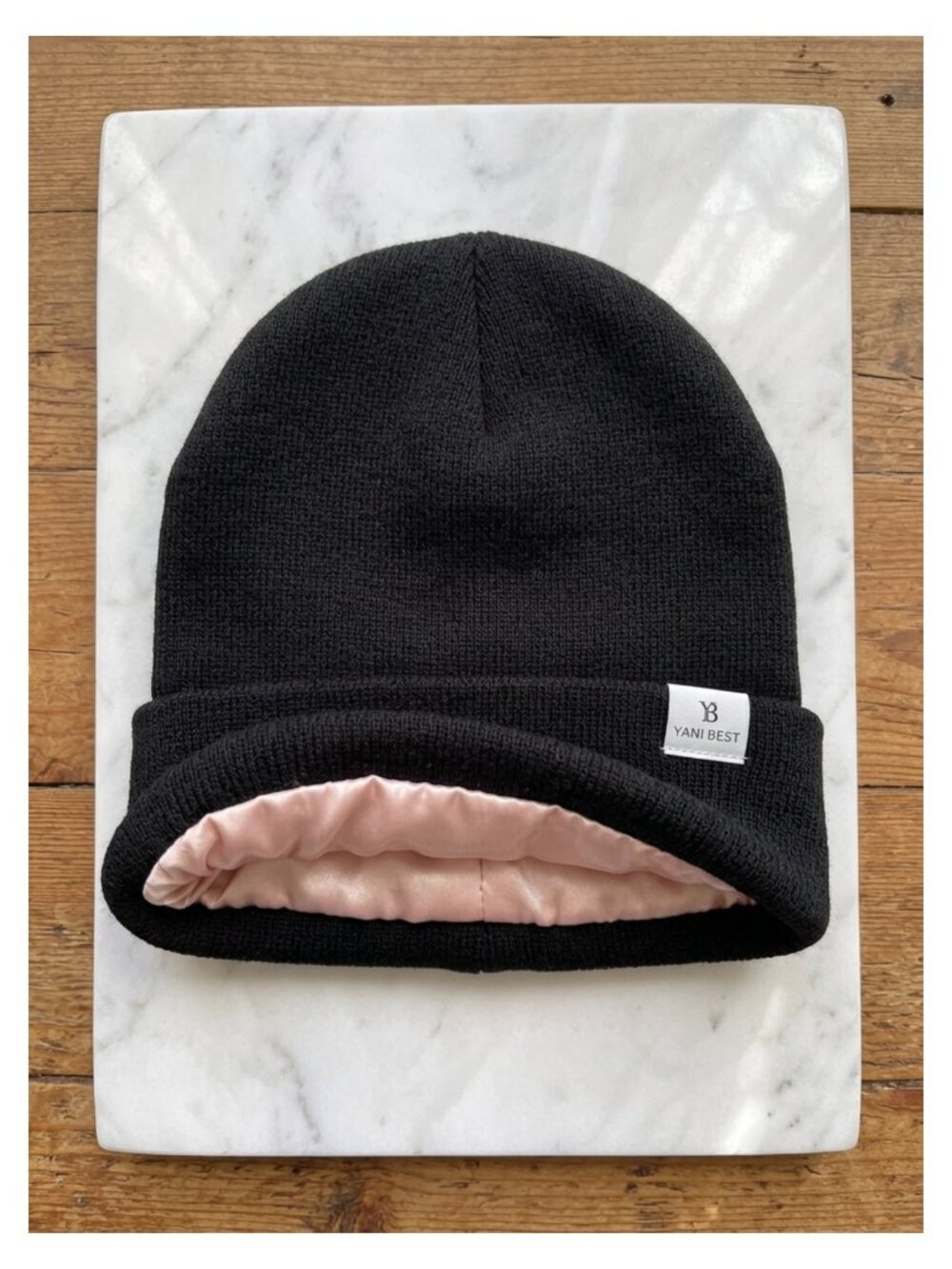 Satin Lined Beanie Women Reduce Frizz Winter Hat Acrylic Knit Cap